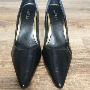 Ralph Lauren High Heel Black 4" Pump, Size 11